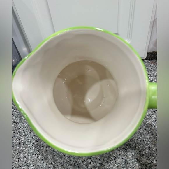 Green & White Decorative Pitcher - Picture 3 of 6
